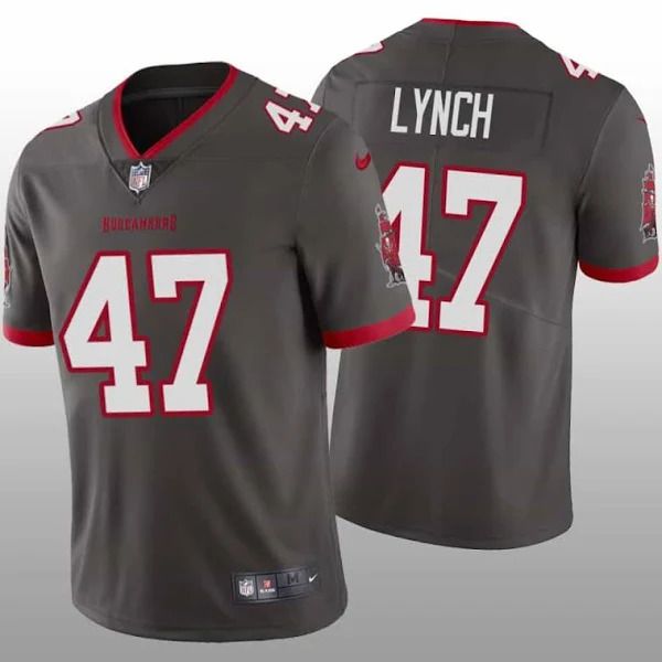 Men Tampa Bay Buccaneers #47 John Lynch Nike Grey Vapor Limited NFL Jersey->tampa bay buccaneers->NFL Jersey